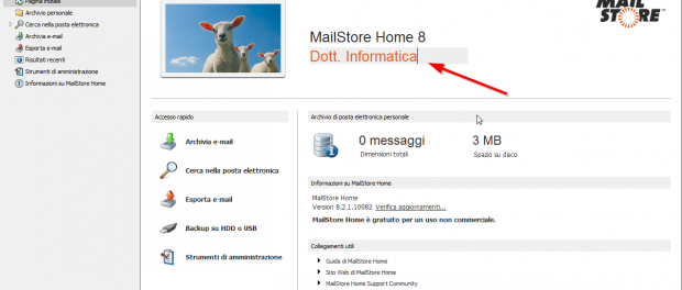 Come fare il backup della mail