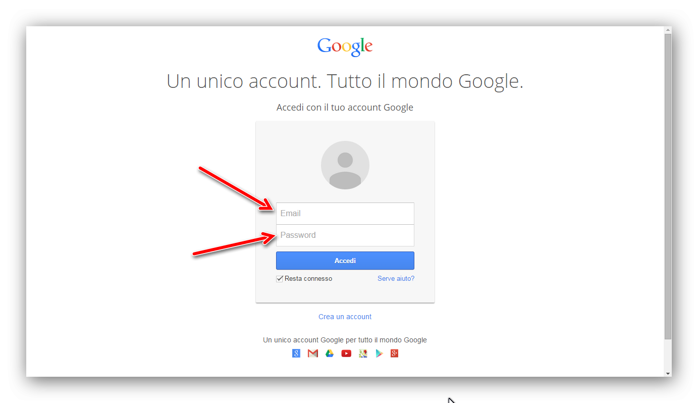 Controllo accessi Gmail con Gestione dispositivi Android