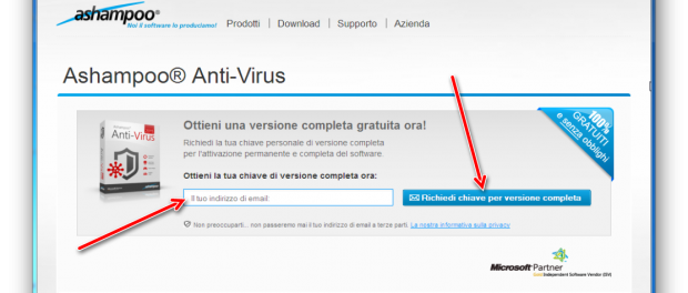 Ashampoo antivirus 2014 gratis fino a fine anno