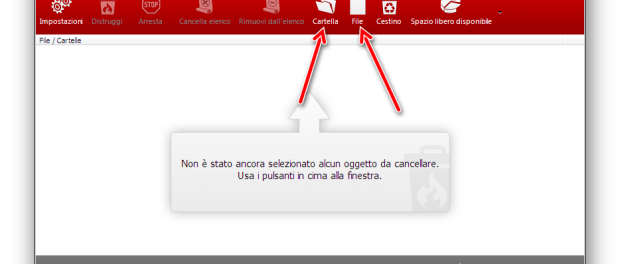 Come cancellare in modo definitivo file e cartelle