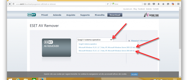 disinstallare antivirus 1