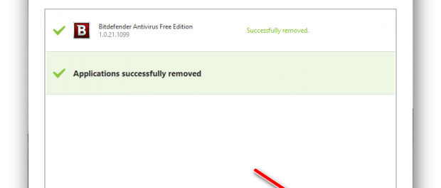 disinstallare antivirus