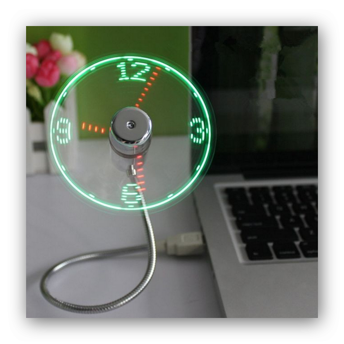 USB Fan Clock