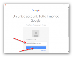 eseguire un backup dei dati