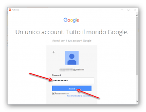 eseguire un backup dei dati