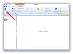 eseguire un backup dei dati