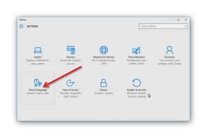 come cambiare lingua in windows 10