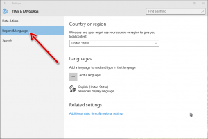 come cambiare lingua in windows 10