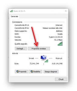 Trovare password reti wifi 7