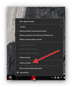 gestione attivita click barra app