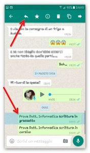 whatsapp citazione