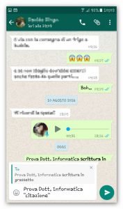 whatsapp citazione