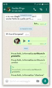 whatsapp citazione