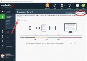 website x5 abilita sito responsive