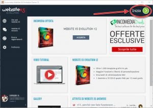 website x5 inizia