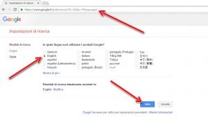 imposta-lingua-google