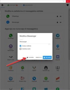 all-in-one-messenger-elimina-servizio