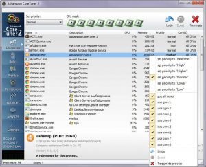 Ashampoo core tuner 2 Processes