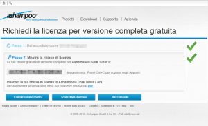 Ashampoo core tuner 2 chiave di licenza