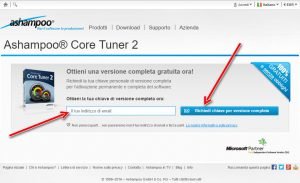 Ashampoo core tuner 2 richiedi chiave versione completa
