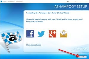 Ashampoo core tuner 2 setup finish