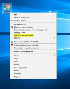 Open in new virtual desktop