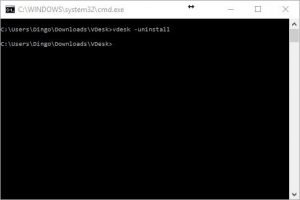 vdesk -uninstall