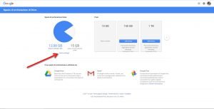 Spazio archiviazione gmail