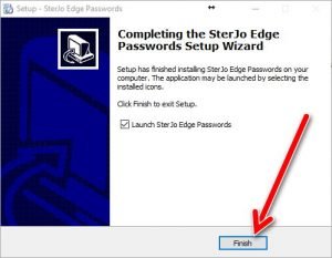 SterJo Edge password setup 6