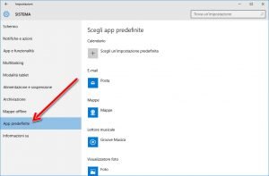 Impostare un browser predefinito diverso da Edge