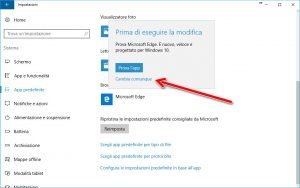 Impostare un browser predefinito diverso da Edge