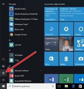 Impostazion Windows 10
