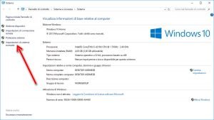 Impostazioni di sistema avanzate windows 10