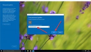 Password grafica windows 10