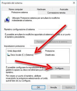 Proprieta del sistema windows 10