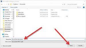 stampare in formato PDF direttamente da Windows