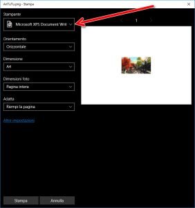 stampare in formato PDF direttamente da Windows