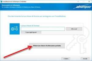 Ashampoo Undeleter Installazione