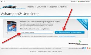 Ashampoo Undeleter Installazione