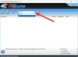 Ashampoo Undeleter Ricerca file eliminati