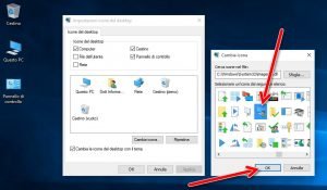 Visualizzare le icone di sistema sul desktop