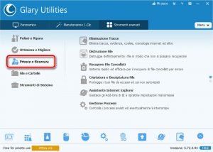 Glary Utilities 5 Privacy e Sicurezza