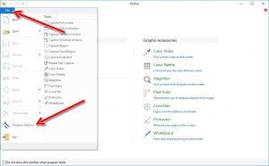 PicPick Program Option