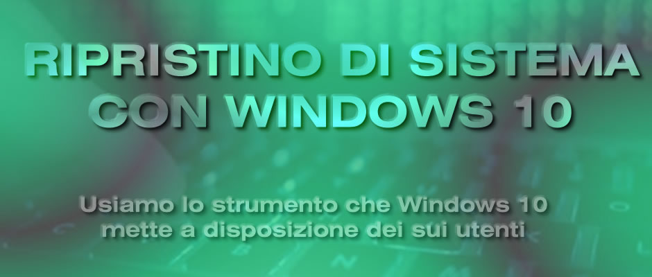 Ripristino Windows 10