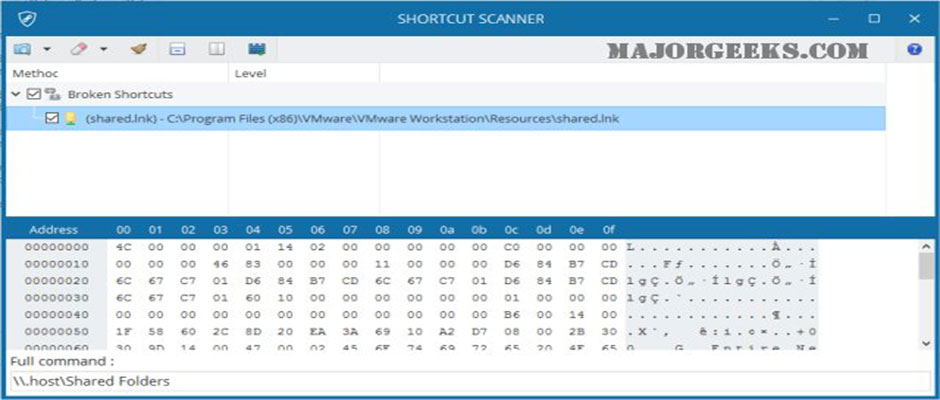 shortcut scanner