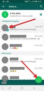 Condividere contatti con Android
