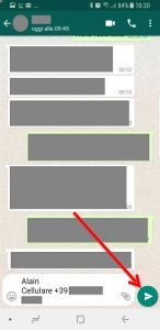 Condividere contatti con Android