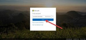 Creare un account Microsoft