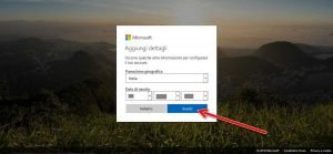 Creare un account Microsoft