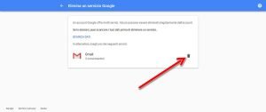 Eliminare un account Google